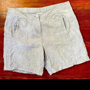 J. Jill Light Gray Women's Linen Shorts